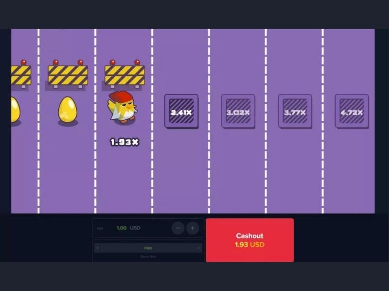 Elementos del juego Chicken Cross